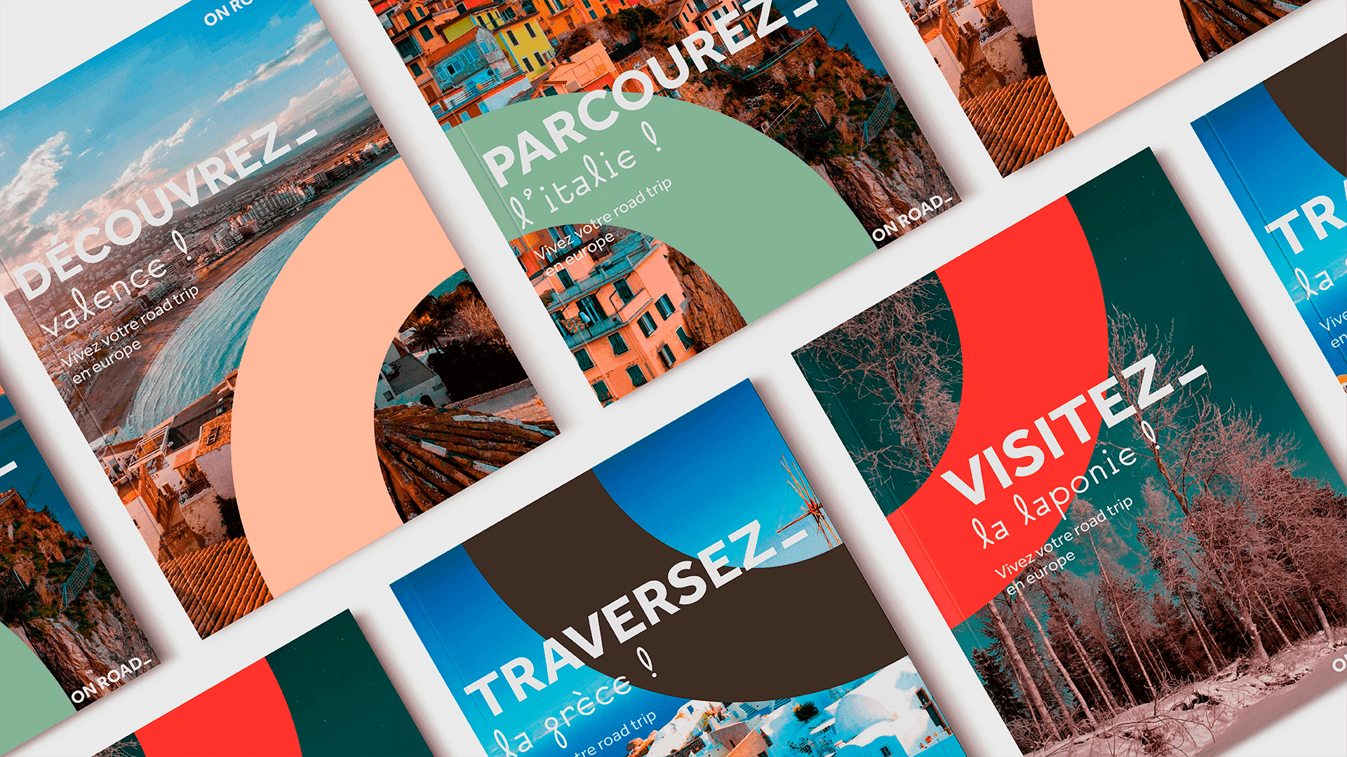 Couverture catalogue et flyers On Road