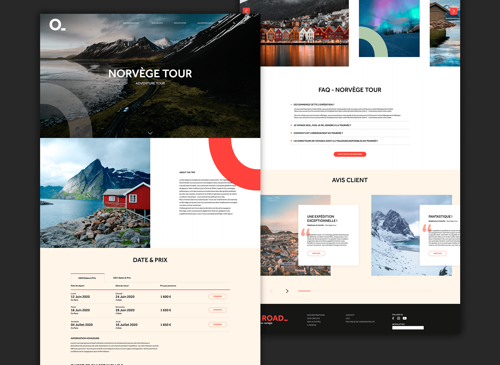 Page séjour Norvège