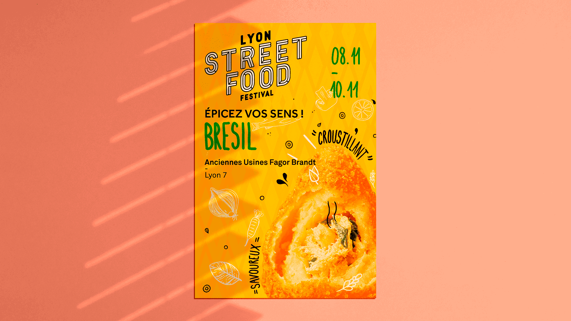 Affiche Lyon Street Food Festival Brésil