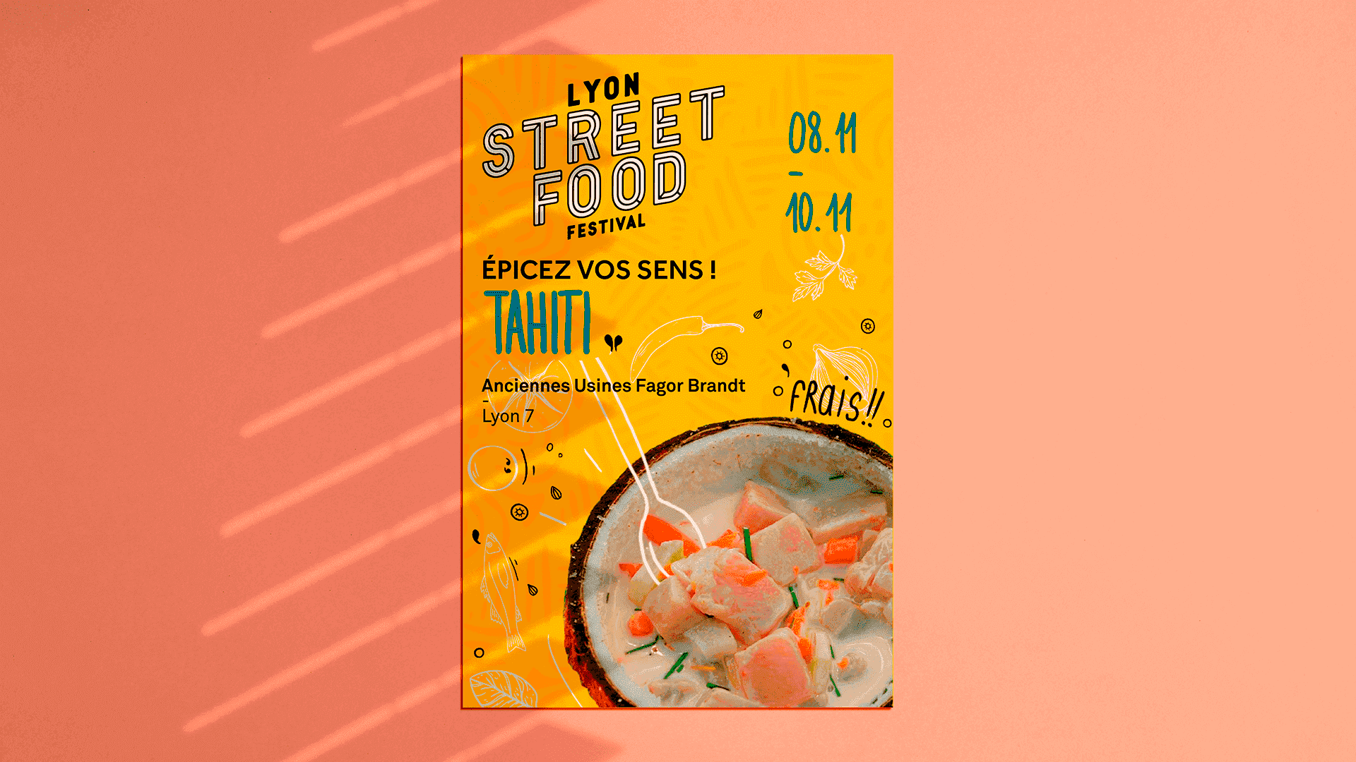 Affiche Lyon Street Food Festival Tahiti
