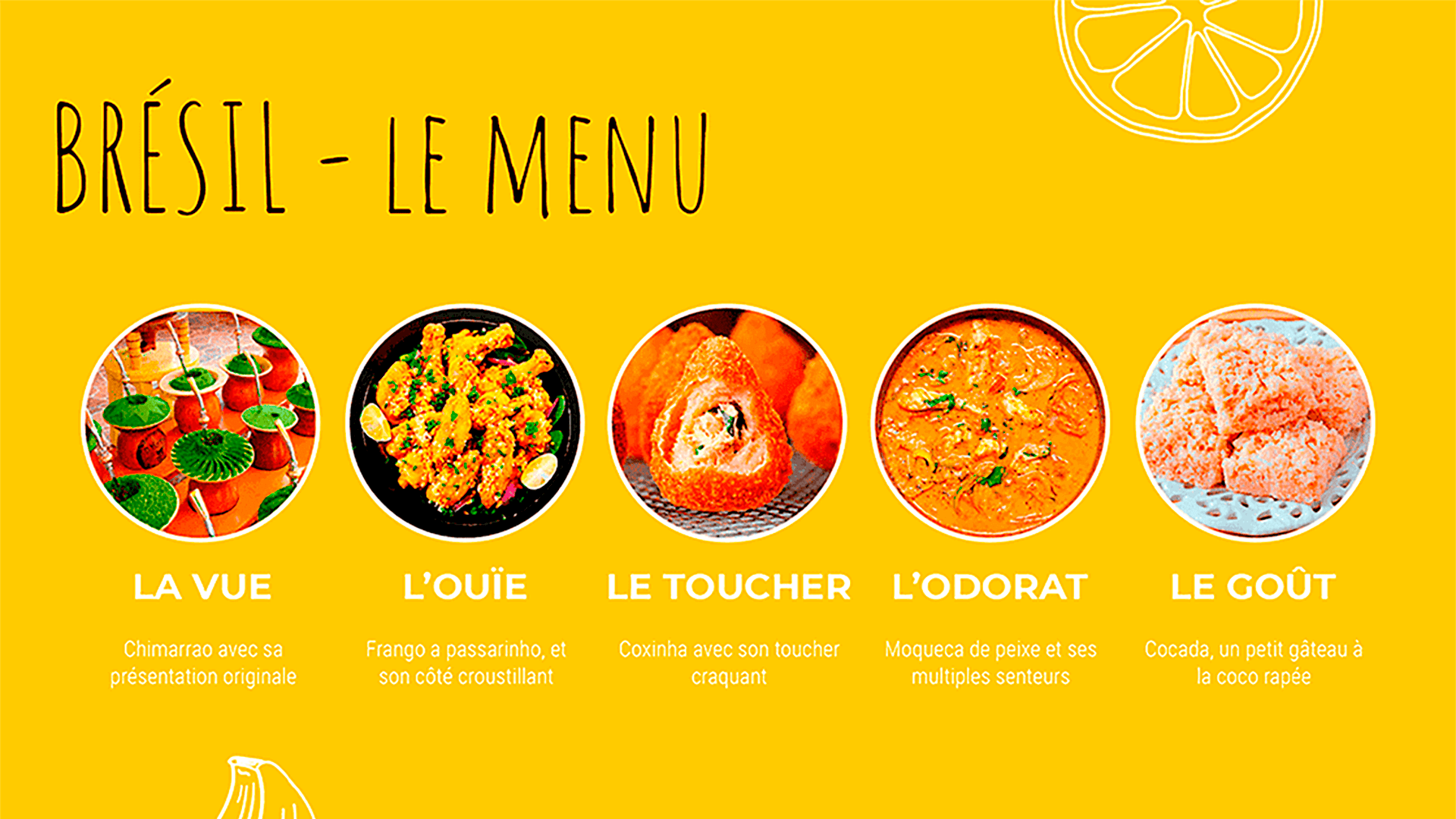 Menu Brésil