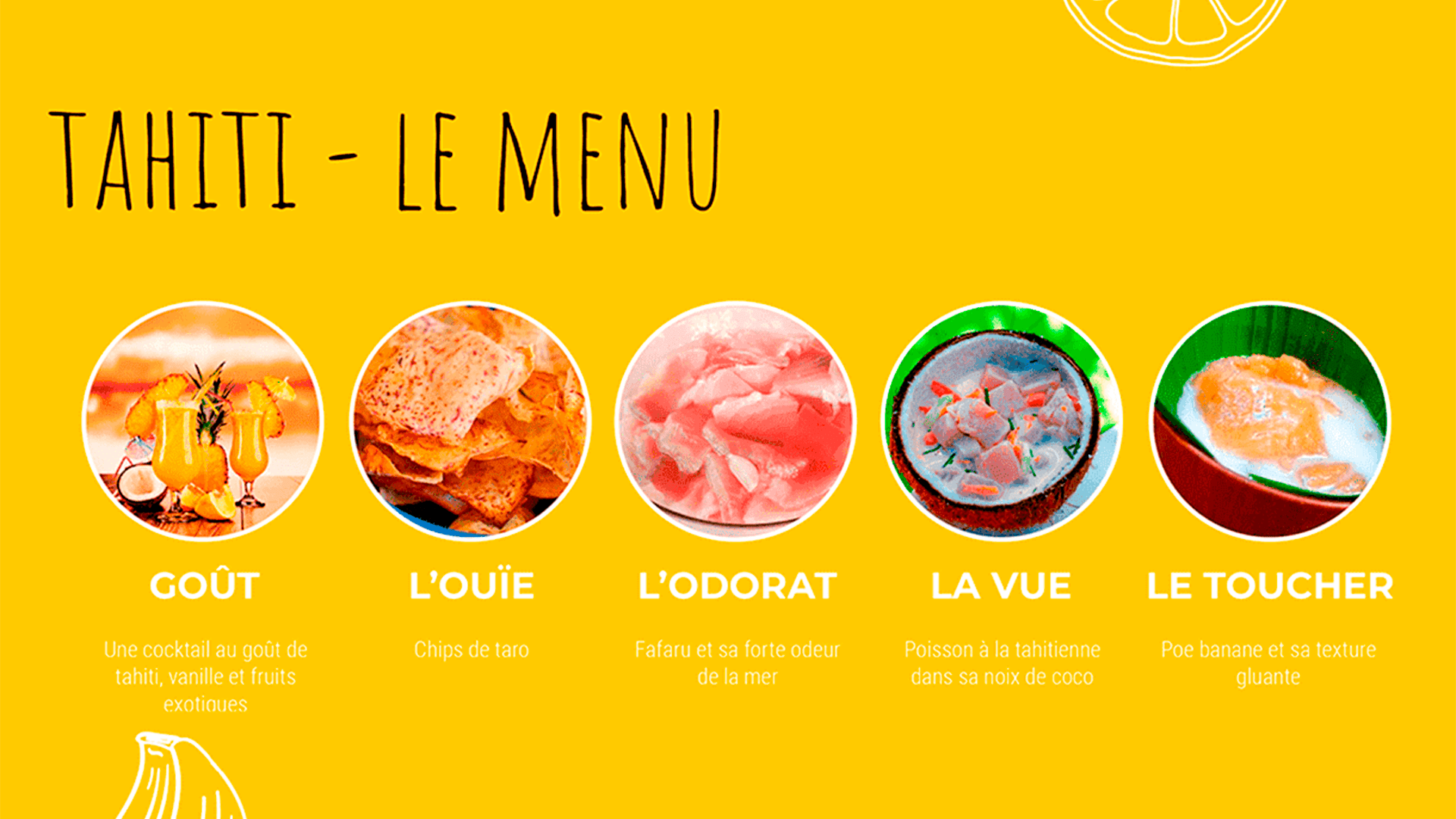 Menu Tahiti